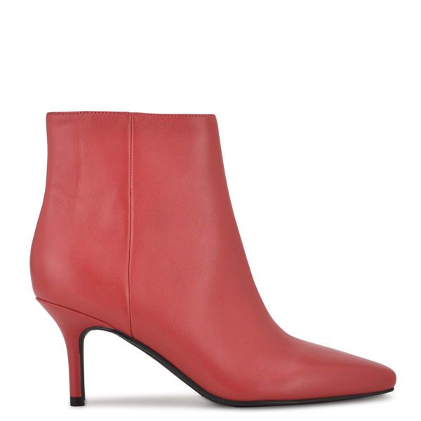Nine West Ari Dress Red Ankle Boots | South Africa 72S95-4J67